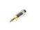 rean Rean NYS231G 35mm Stereo Plug Nickel Housing Gold Plug