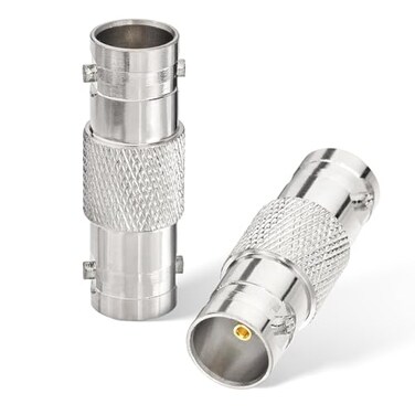 Superbat BNC Adapter 75 Ohm SDI Connector BNC Female to Female Barrel Connector for HDSDI3GSDI4K8K SDI Video Camera Cable 2Pcs