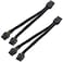 TeamProfitcom GPU VGA PCIe 8 Pin PCI Express Graphics Video Card 8 Pin Female to Dual GPU 862 Pin Male Sleeved Splitter Power Extension Cable 2 Pack