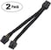 TeamProfitcom GPU VGA PCIe 8 Pin PCI Express Graphics Video Card 8 Pin Female to Dual GPU 862 Pin Male Sleeved Splitter Power Extension Cable 2 Pack