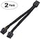 TeamProfitcom GPU VGA PCIe 8 Pin PCI Express Graphics Video Card 8 Pin Female to Dual GPU 862 Pin Male Sleeved Splitter Power Extension Cable 2 Pack