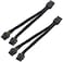 TeamProfitcom GPU VGA PCIe 8 Pin PCI Express Graphics Video Card 8 Pin Female to Dual GPU 862 Pin Male Sleeved Splitter Power Extension Cable 2 Pack