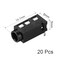 uxcell 35 mm Audio Jack Connector PCB Mount Female Socket 4 Pin PJ320A 20pcs