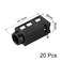 uxcell 35 mm Audio Jack Connector PCB Mount Female Socket 4 Pin PJ320A 20pcs
