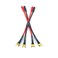 WJSTN Spade Plug to Banana Jack Adapter Cable 4mm Banana Jack Female to Fork Spades Cable 2 Pack 6in