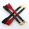 WJSTN 012 3in Spade Plug to Two Dual 4mm Banana Plug Audio Cable adapters 45 Degree Type Y Plug Speaker distributors 4Pack