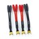 WJSTN 012 3in Spade Plug to Two Dual 4mm Banana Plug Audio Cable adapters 45 Degree Type Y Plug Speaker distributors 4Pack