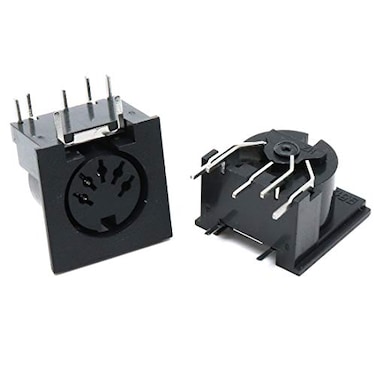 Xiaoyztan 5 Pin DIN Female Chassis Connector Socket Panel Mount PCB Mount DIN 5 Female Audio Video Jack Connector for TV LCD Monitor Computer 10 Pcs