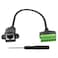 XMSJSIY RJ45 8P8C Female to 8 Pin Screw Terminal Adaptor Cat567 Ethernet Extender CCTV DVR Network Signal Extension