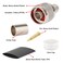 XRDS -RF XRDS RF 5 Pack N Male Crimp Connector 50 ohm N Male Plug Rf Crimp Connector for LMR400 Belden 9913 RG8