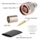 XRDS -RF XRDS RF 5 Pack N Male Crimp Connector 50 ohm N Male Plug Rf Crimp Connector for LMR400 Belden 9913 RG8