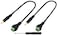 zdyCGTime 35mm Screw Terminal Block Connector Cable 18Inch 35mm TS Mono Male to 2 PinWay Female Bolt Screw AUX Headphone Type Adapter Cable30CM2Packs 2PoleM