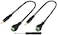 zdyCGTime 35mm Screw Terminal Block Connector Cable 18Inch 35mm TS Mono Male to 2 PinWay Female Bolt Screw AUX Headphone Type Adapter Cable30CM2Packs 2PoleM