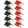 CESS Two Way Speaker Banana Male Plug Cable Connectors Dual Banana Plug 10 Pack
