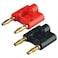 CESS Two Way Speaker Banana Male Plug Cable Connectors Dual Banana Plug 10 Pack