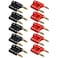 CESS Two Way Speaker Banana Male Plug Cable Connectors Dual Banana Plug 10 Pack