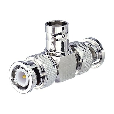 Eightwood Eighwood 2pcs BNC Tee Adapter BNC Female to Dual Male 3 Way Video Splitter Connector for CCTV Cameras
