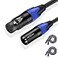 AuxLink 25ft XLR Cable 2 Pack Balanced Speaker Microphone Cable for Microphones Speakers Radio Stations