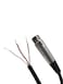 Custom Cable 1 Foot Connection ProAudio XLR Balanced Microphone Female to Blunt 18 AWG Economy Shielded Install Cable