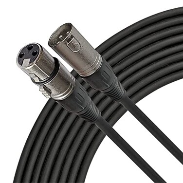 AXA AXCESSABLES AxcessAbles XLR Cables 50ft XLR Male to Female Microphone Cables Balanced Audio with Low Noise Shielding Flexible 6mm Jacket for PA System Studio Recording Live Sound