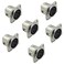 bnafes 6Pcs XLR 3Pin Female Jack Socket Audio Speaker Panel Mount Connector Adapter for Microphone