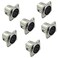 bnafes 6Pcs XLR 3Pin Female Jack Socket Audio Speaker Panel Mount Connector Adapter for Microphone