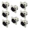 bnafes 8Pcs XLR Male Jack 3 Pin Panel Mount Jacks D Series Size XLRM Audio Speaker Microphone Connector