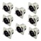 bnafes 8Pcs XLR Male Jack 3 Pin Panel Mount Jacks D Series Size XLRM Audio Speaker Microphone Connector