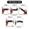 COLUBER CABLE Rotatable XLR Angle Adapter Dual Male and Female LShaped Connector Metal Adapter with 4 Adjustable Angle Positions