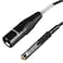 Devinal Balanced XLR to 18 inch Female Adapter 35mm Female TRS to XLR Male Transforming Cord Converter 1 Feet