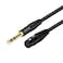 DREMAKE Balanced Cable 33 Foot TRS 635mm 14 Inch Male to XLR Female Mic Cable for Amplifier Speakers Black
