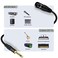 DREMAKE Mono 635mm to XLR 3Pin Audio Cable 33FT Quarter Inch to XLR Unbalanced Mic Cable for Speakers Stage DJ AMP Studio Audio Console