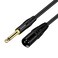DREMAKE Mono 635mm to XLR 3Pin Audio Cable 33FT Quarter Inch to XLR Unbalanced Mic Cable for Speakers Stage DJ AMP Studio Audio Console