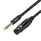 DREMAKE TRS 14 Inch 635mm65mm to XLR Female Balanced Interconnect Audio Cable 3Pin XLR to Quarter Inch Mic Cable for Microphone Mixer Guitar AMP Speakers Black3FT