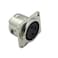 GDQLCNXB XLR Female Jack 3 Pin Panel Mount Jacks XLR Female Socket Audio Speaker Microphone Connector 4PcsSilver Metal Housing
