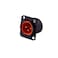 GDQLCNXB XLR Male Jack 3 Pin Chassis Panel Mount Jacks D Series Size Black Metal Housing Fits Series D Pattern Holes Audio Studio Connector 4 Pcs