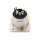 GDQLCNXB XLR Male Jack 5 Pin Panel Mount JacksSilver Metal Housing XLRM Microphone Connector 4Pcs
