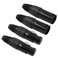Hordion 5 Pin XLR Male Female Connector Mic Plug Adapter Microphone Connector XLR Cable Ends Replacement Black Audio Socket2Pair