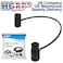 HQRP LowProfile Rotatable 3Pin XLR Female to Male Cable AdjustableAngle 10 in Balanced Microphone Lead for Sound Devices 302 552 633 688 788T