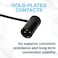 HQRP LowProfile Rotatable 3Pin XLR Female to Male Cable AdjustableAngle 10 in Balanced Microphone Lead for Sound Devices 302 552 633 688 788T