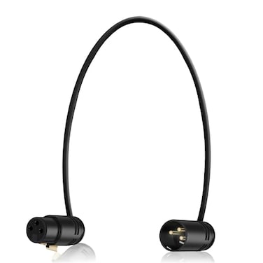 HQRP LowProfile Rotatable 3Pin XLR Female to Male Cable AdjustableAngle 10 in Balanced Microphone Lead for Sound Devices 302 552 633 688 788T