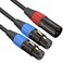 JOMLEY 16ft XLR Male to Dual XLR Female YSplitter Microphone Cable Balanced Audio Cable for Mixer Amplifier Microphone