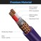 Kxable XLR Microphone Cable 15 FT XLR Male to Female Balanced Mic Cable 3Pin Shielded Speaker Cord Zinc Alloy Connectors 22AWG Pure Copper Metal Spring SR Recording Studio Podcast Purple