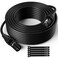 Kxable XLR Microphone Cable 200 Feet 3 Pin Shielded Balanced Male to Female Mic Cord Zinc Alloy Shells OFC HeavyDuty Patch Cable for Amplifier Speaker Mixer with 5 Cable Ties