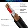 Kxable XLR Microphone Cable 200 Feet 3 Pin Shielded Balanced Male to Female Mic Cord Zinc Alloy Shells OFC HeavyDuty Patch Cable for Amplifier Speaker Mixer with 5 Cable Ties