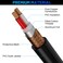 Kxable XLR Microphone Cable 200 Feet 3 Pin Shielded Balanced Male to Female Mic Cord Zinc Alloy Shells OFC HeavyDuty Patch Cable for Amplifier Speaker Mixer with 5 Cable Ties