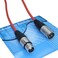 MCSPROAUDIO 20 Foot Male to Female XLR Microphone Cable Orange