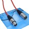 MCSPROAUDIO 20 Foot Male to Female XLR Microphone Cable Orange