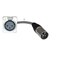 MCSPROAUDIO 2ft Pigtail XLR Female Panel Mount to XLR Male Plug Gray