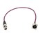 MCSPROAUDIO 2ft Pigtail XLR Male Panel Mount to XLR Female Plug Purple